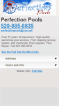 Mobile Screenshot of perfectionpoolstucson.com