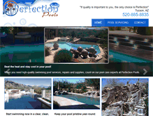 Tablet Screenshot of perfectionpoolstucson.com